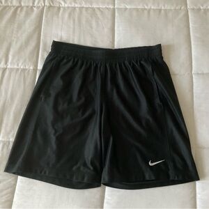 Nike Black Shorts with White Swoosh Tag